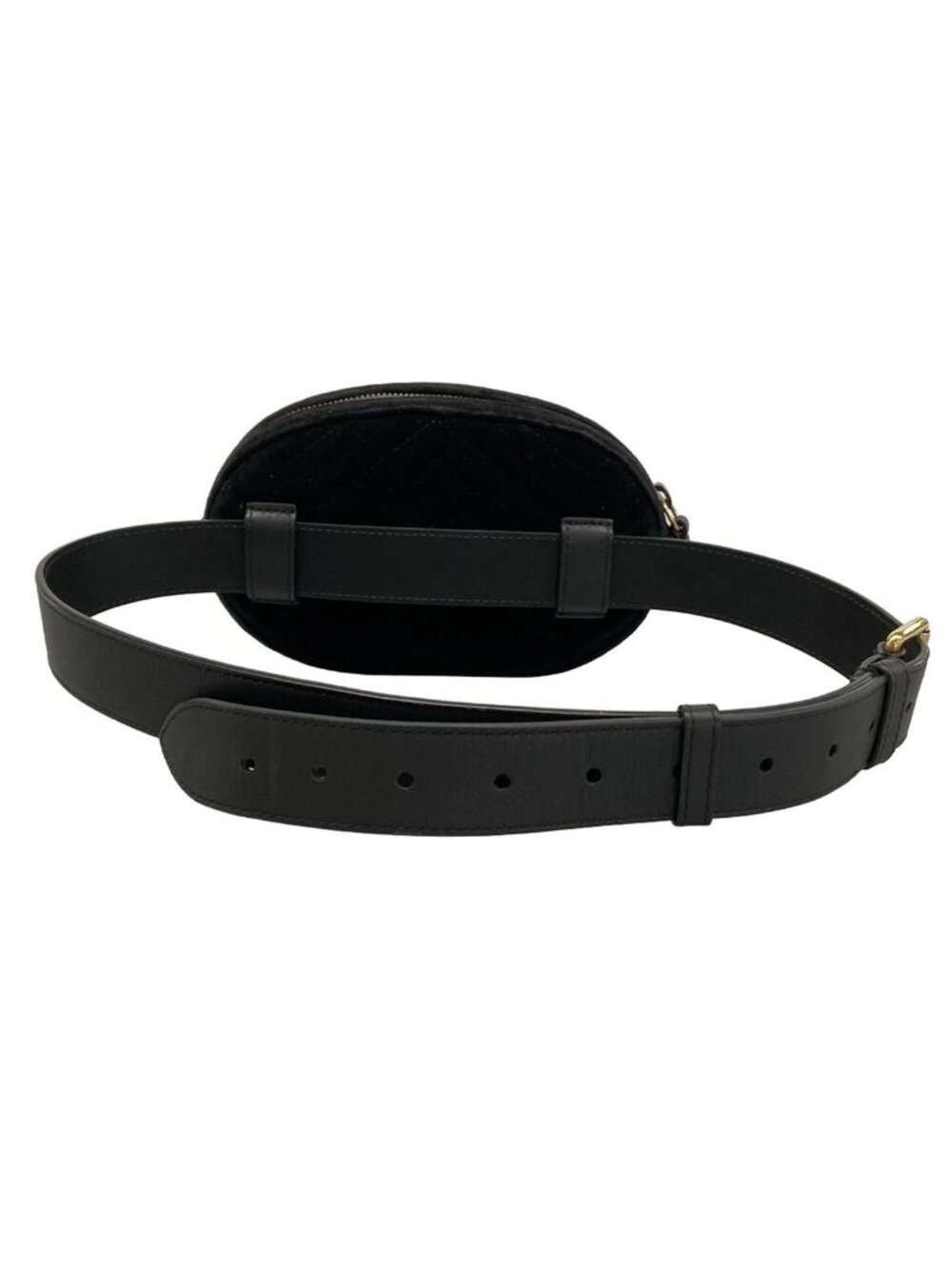 Gucci Waist Pouch GG Marmont Black Leather - Picture 3 of 15